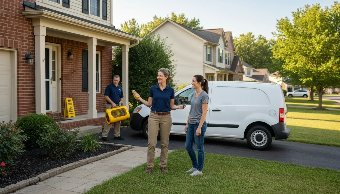 Water restoration image for Water Damage & Restoration Services in Graford, TX